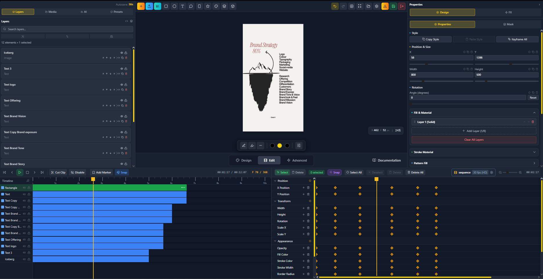 Export panel — 1080p MP4, no watermark, no paywall